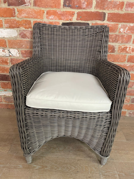 Stanway Carver Chair with Natural Cushion - Reed