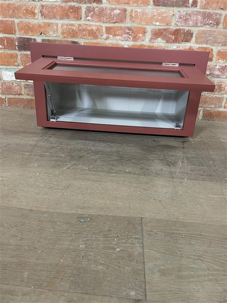 Chichester 690 Glazed Top Box Cabinet - Paprika