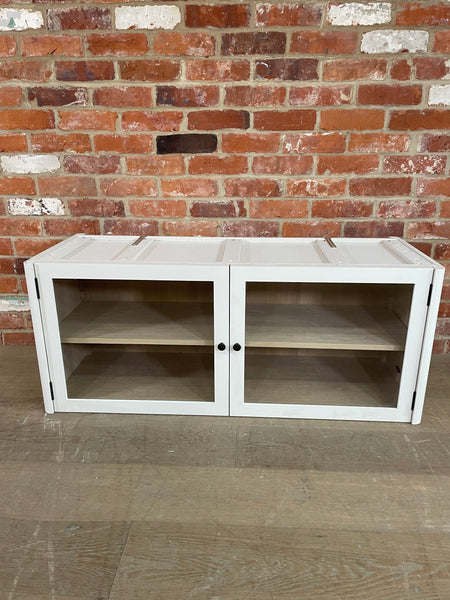 Farlow Glazed 2 Door Base Cabinet - Silver Birch