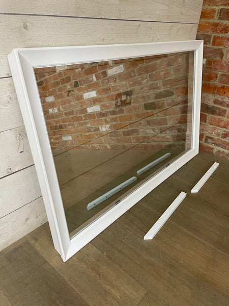Lynton 136 Rectangular Mirror - 55" TV - Snow