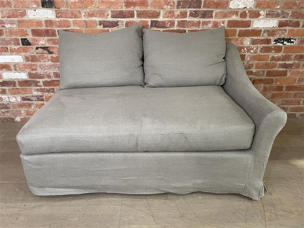 Long Island Feather Right Arm Large Return - Heavyweight Linen Spelt COMPONENT