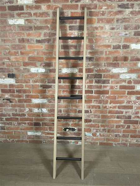 Chawton Tall Ladder  - Dark Vintage Oak and Bronze