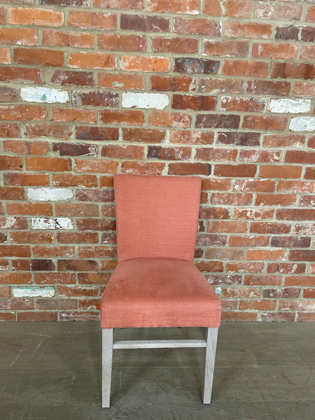 Miller Dining Chair - Linara Rhubarb - Pale Oak