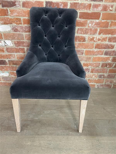 Henley Dining Chair - Isla Steel- Pale Oak