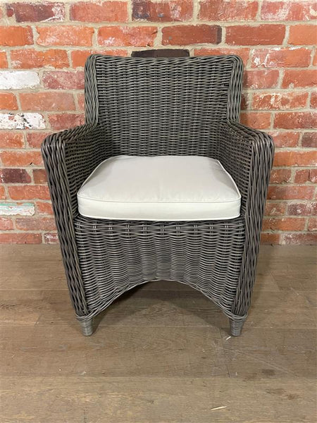 Stanway Carver Chair with Natural Cushion - Reed