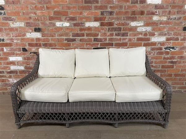 Harrington 3 Seat Sofa with Natural Cushions - Reed