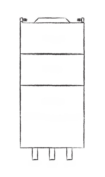 Kitchen SAMPLE - 300 2 Drawer Base Cabinet - lily