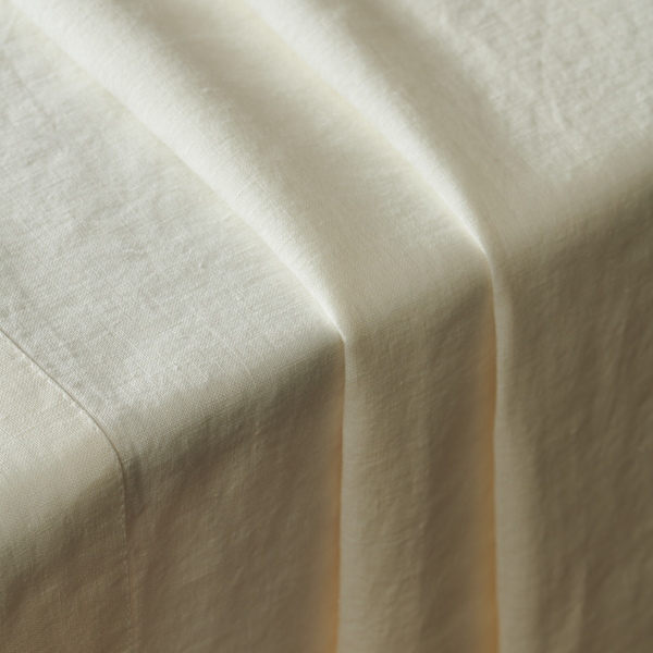 Emily Linen Tablecloth 350cm - Salt