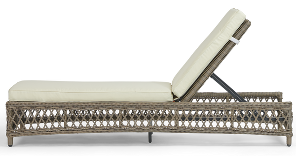 Harrington Sunlounger with Natural Cushion