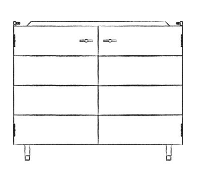 Kitchen SAMPLE - 1080 2 Door Base Cabinet - lily