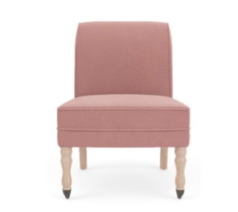 Madeleine Chair - Isla Old Rose - Natural Oak