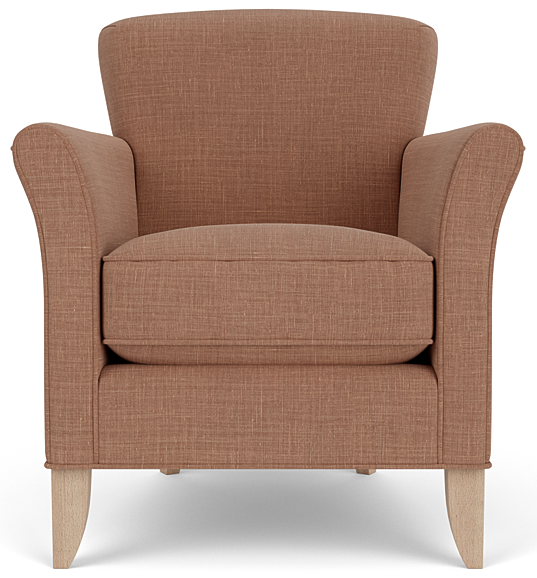 Matilda Armchair - Harry Apricot - Vintage Oak Legs