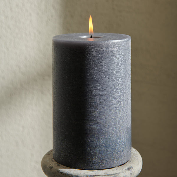 Blyton 10 x 15cm Pillar Candle - Charcoal