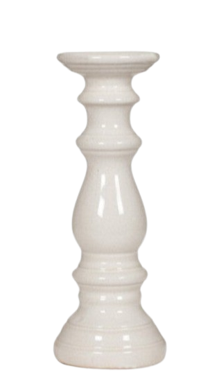 Corinium 330 White Candlestick - Small- Decorative Only