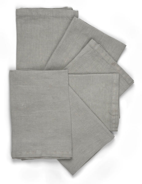 Emily Linen Napkins - Mist - Set of 6