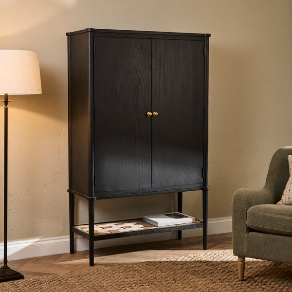 Frome Cabinet - Warm Black Oak