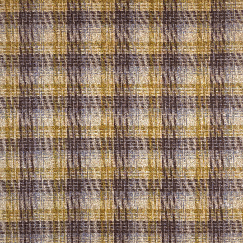 HARRIS TWEED Wool Check - Fig/metre