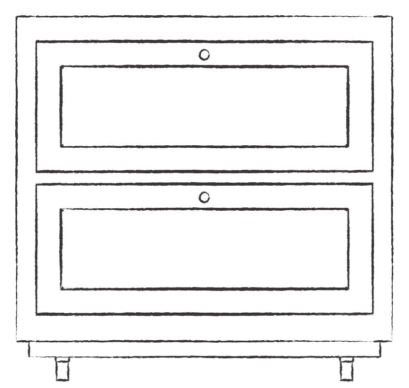 Henley 920 Pan Drawer Base Cabinet - Snow