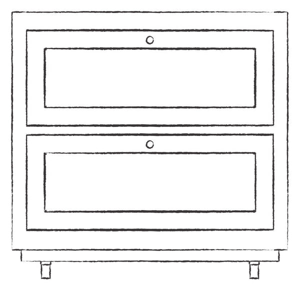 Henley 920 Pan Drawer Base Cabinet - Snow