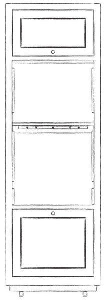 Henley 690 Full Height Double Appliance Cabinet