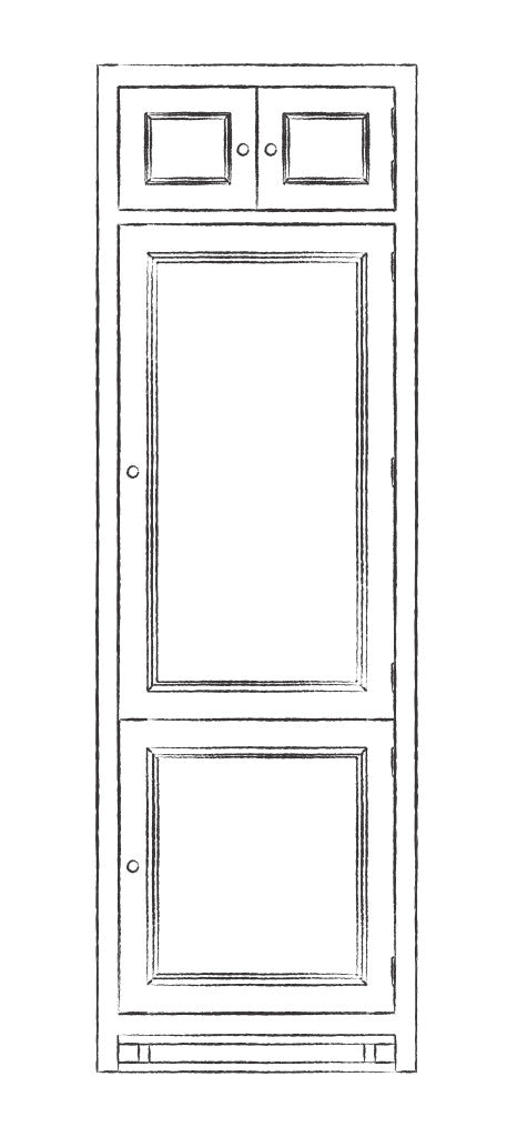 Chichester 690 FH Fridge/Freezer Cabinet - Shell