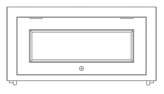 Chichester 690 Glazed Top Box Cabinet - Paprika