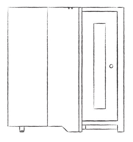 Suffolk 830 Corner Carousel Cabinet - Driftwood