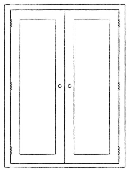 Suffolk 920 Countertop Double Door Cabinet - Charcoal