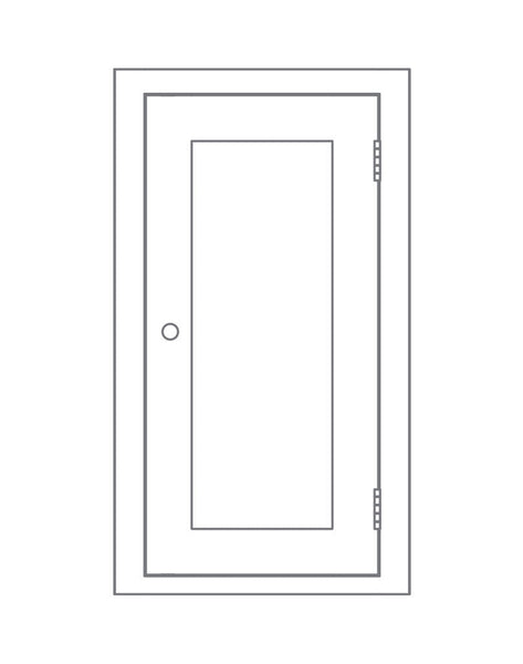 Suffolk 450 1 Door Wall Cabinet - Right - Driftwood