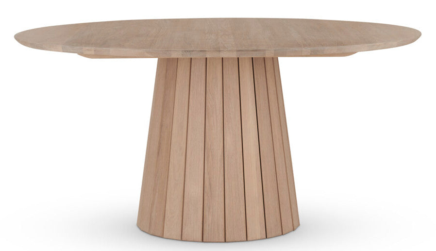 Stratford 6 Seater Round Dining Table, Natural Oak