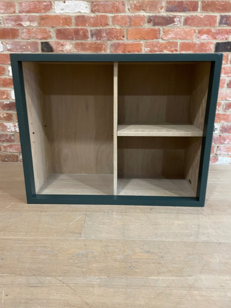 Chawton 71.5 Top Cabinet - Open - Constable Green - Missing One Shelf