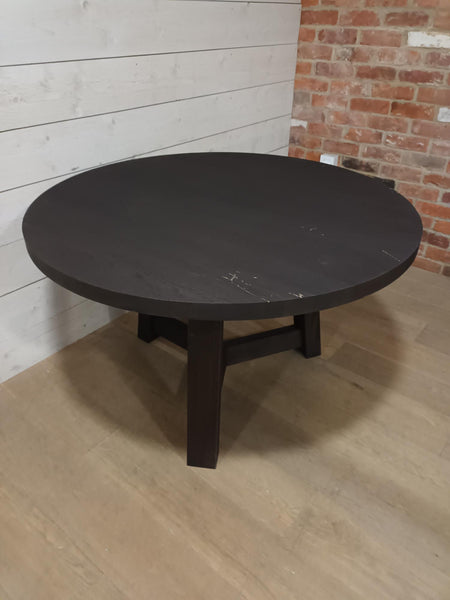 Arundel 120cm (6 Seater) Round Dining Table, Ebony Oak
