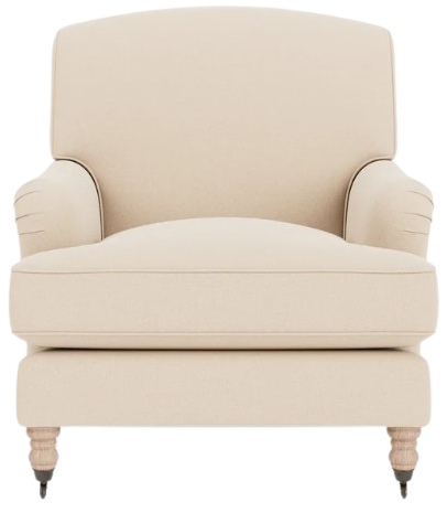 Olivia Armchair - Hugo Pale Oat - Pale Oak Legs