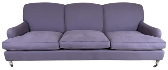 SAMPLE Olivia Sofa Empress - Clara Damson - Pale Oak Legs