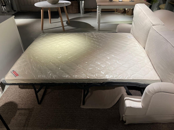 Olivia 3 Seater Sofa Bed - Heavyweight Linen Pale Oat