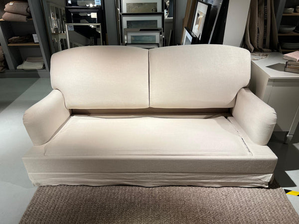 Olivia 3 Seater Sofa Bed - Heavyweight Linen Pale Oat