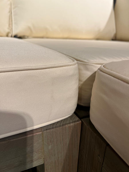 Pembrey Corner Sofa 6 Seater Natural Cushions & Pembrey Coffee Table SET