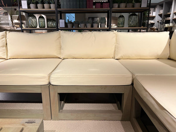 Pembrey Corner Sofa 6 Seater Natural Cushions & Pembrey Coffee Table SET
