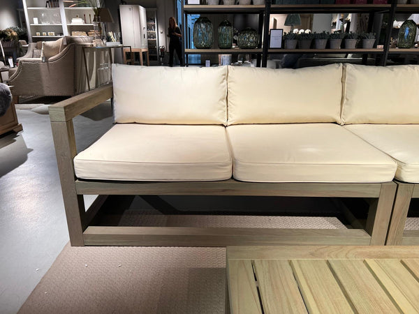 Pembrey Corner Sofa 6 Seater Natural Cushions & Pembrey Coffee Table SET