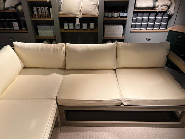 Pembrey Corner Sofa 6 Seater Natural Cushions & Pembrey Coffee Table SET