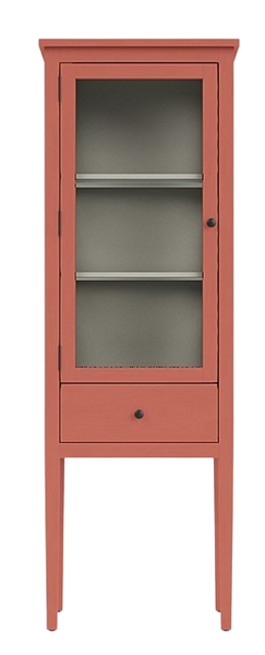 Portobello Cabinet - Left Hand - Rhubarb and Silver Birch