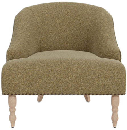 Audrey Chair - HARRIS TWEED Lichen - Vintage Oak