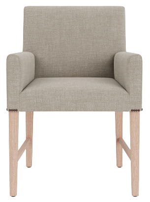 Shoreditch Carver Chair - Chloe Trellis - Pale Oak Legs