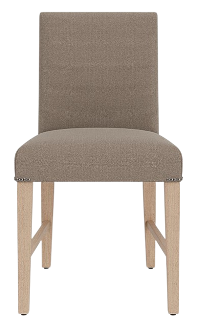 Shoreditch Dining Chair - Heavyweight Linen Spelt - Pale Oak