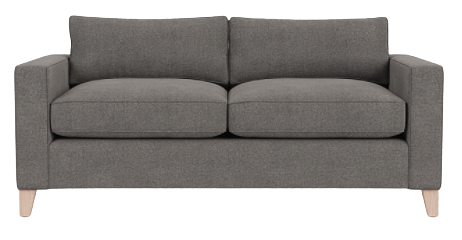 Shoreditch Sofa Small - Elliot Granite - Vintage Oak Legs