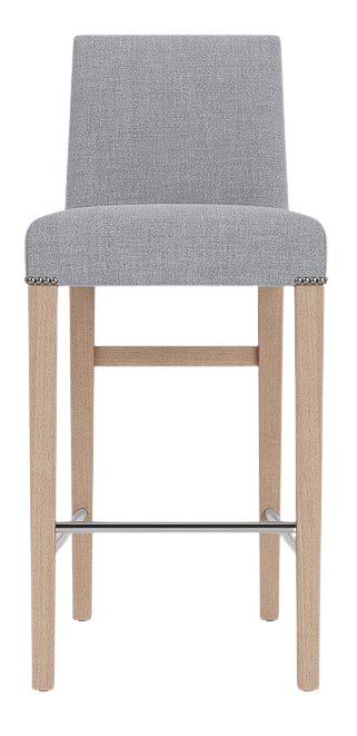 Shoreditch High Back Bar Stool - Archie Ash - Pale Oak