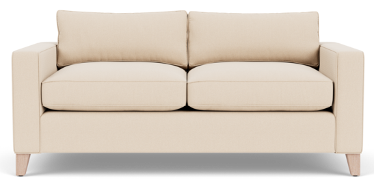 Shoreditch 2 Seater Sofa - Signature Linen Calico - Natural Legs