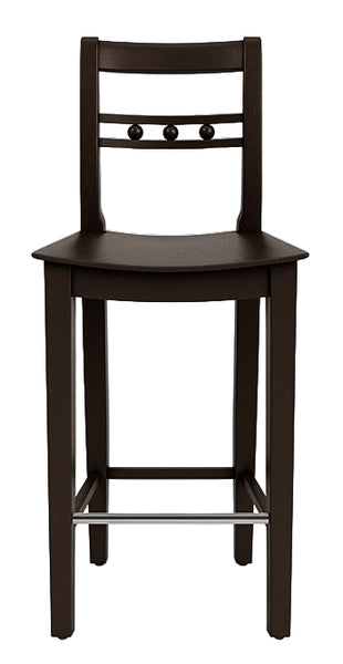 Suffolk High Back Bar Stool - Walnut