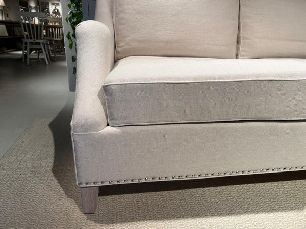 Eva Sofa Medium - Hugo Pale Oat - Pale Oak Legs