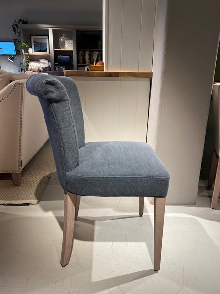 Calverston Dining Chair - Chloe Denim - Pale Oak Legs